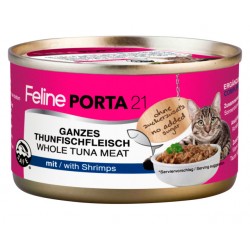 Feline porta 21 alimento húmedo de atún con gambas