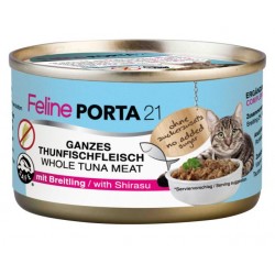 Feline porta 21 alimento húmedo de atún con shirasu