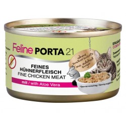 Feline porta 21 alimento húmedo de pollo con aloe