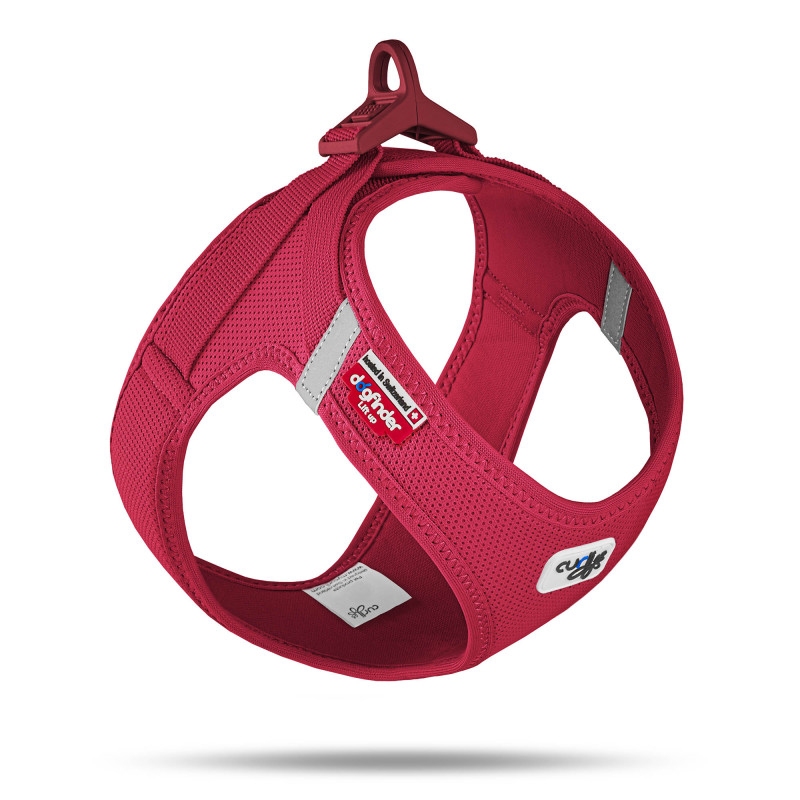 Arnés Curli para perros pequeños color rojo