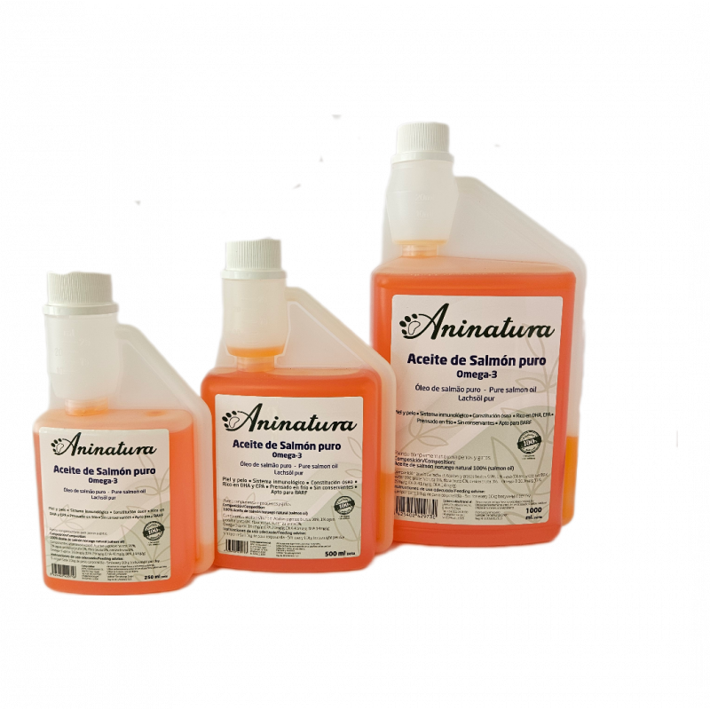 Aceite de salmón para perro