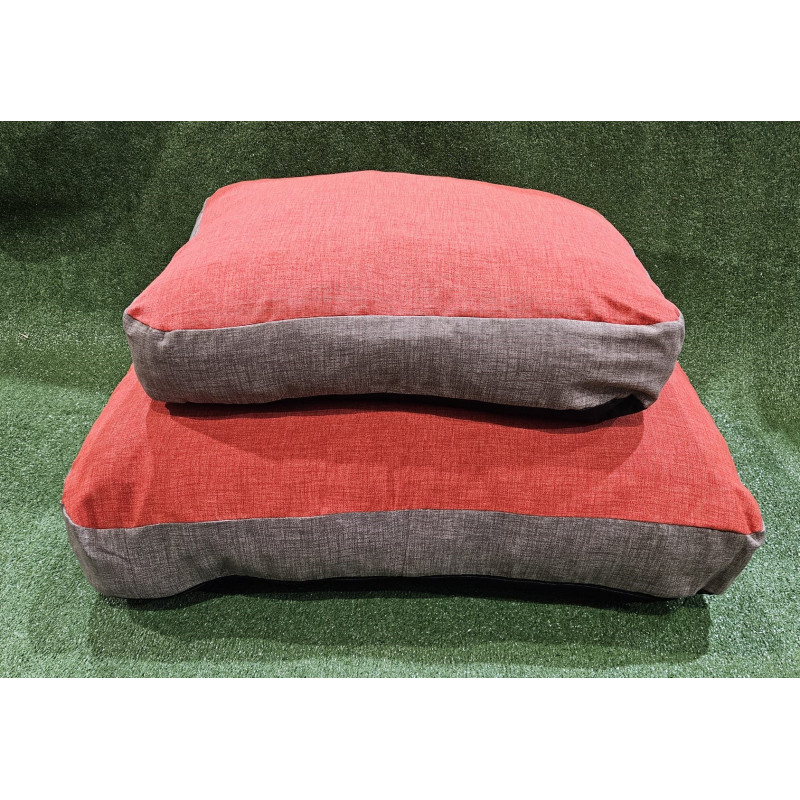 colchón cama para perros roja